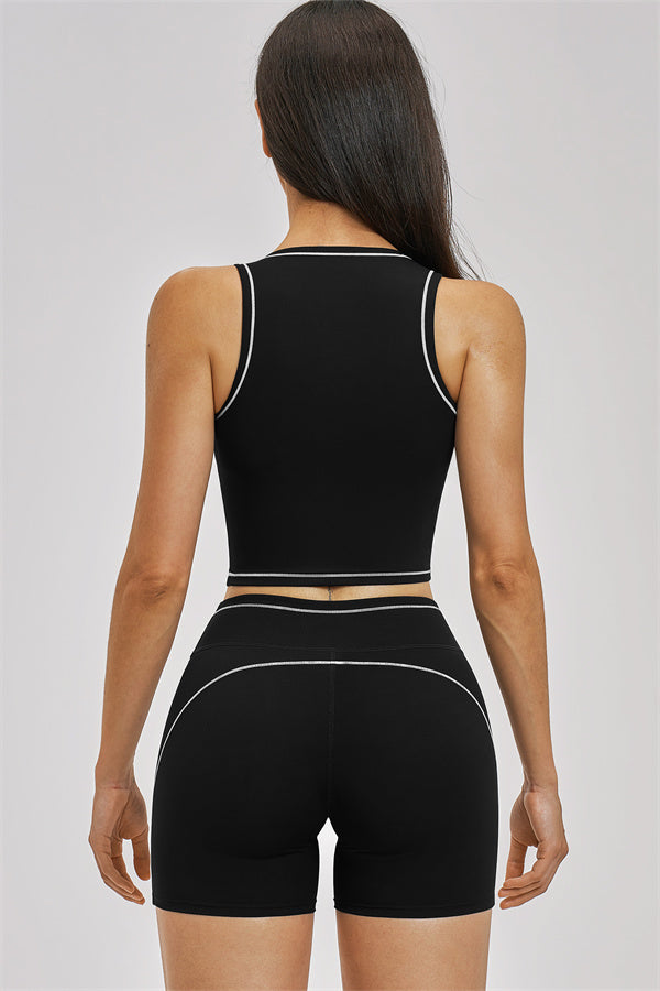 Unbound Crop Top &amp; Shorts Set