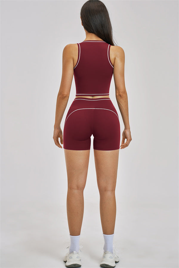Unbound Crop Top &amp; Shorts Set