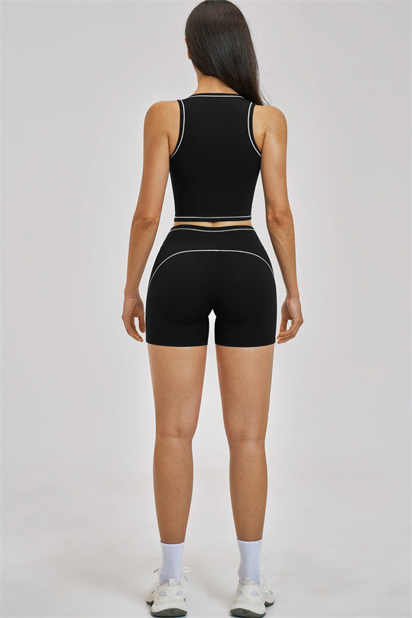Unbound Crop Top &amp; Shorts Set