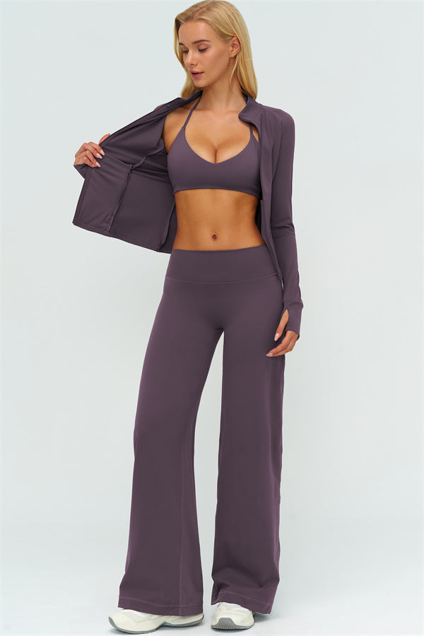 Twirl 3-Piece Jacket, Bra &amp; Pants Set