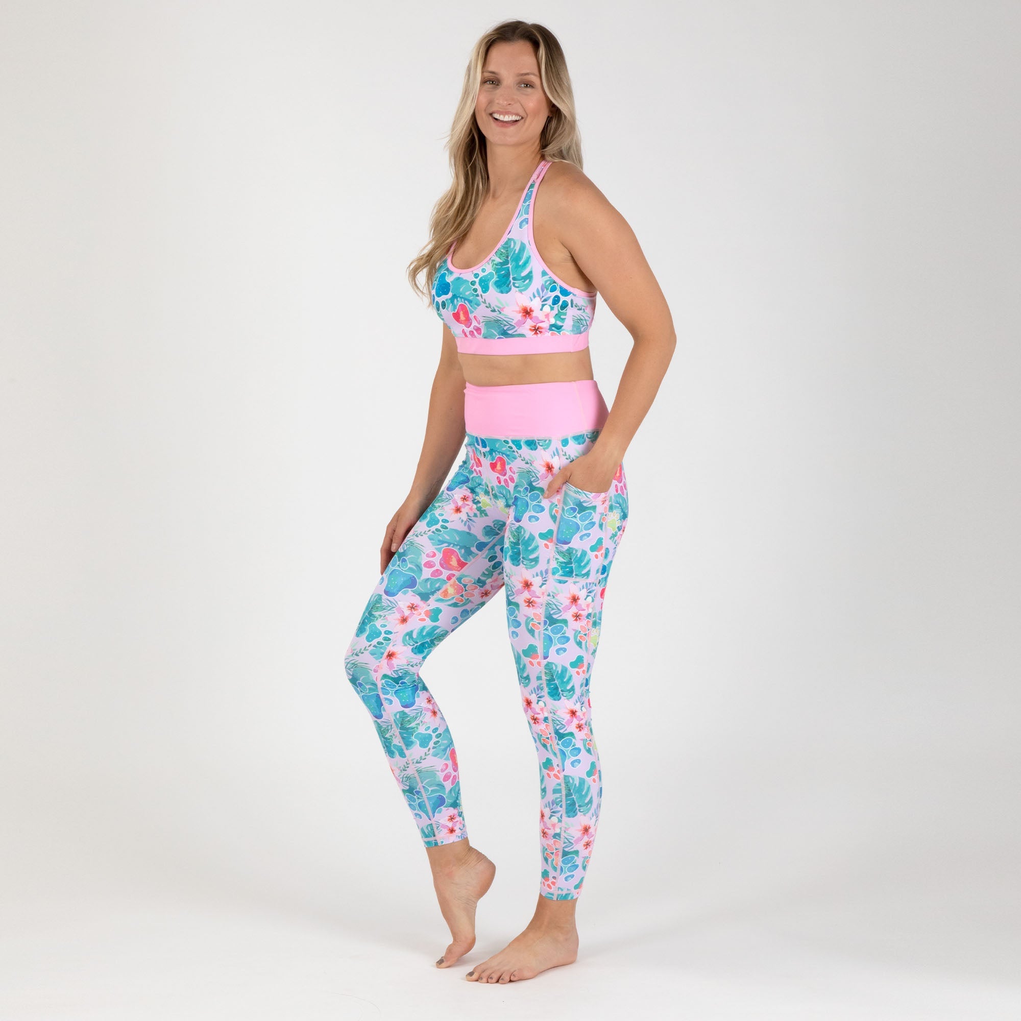 Racerback Sports Bra &amp; Leggings Set