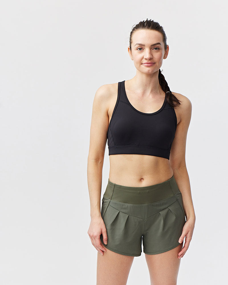 Shorts de running Sheva de tiro alto