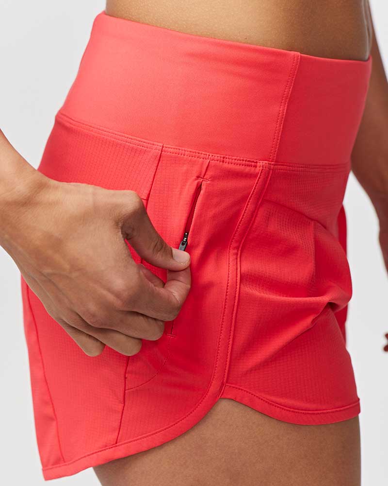 Shorts de running Sheva de tiro alto