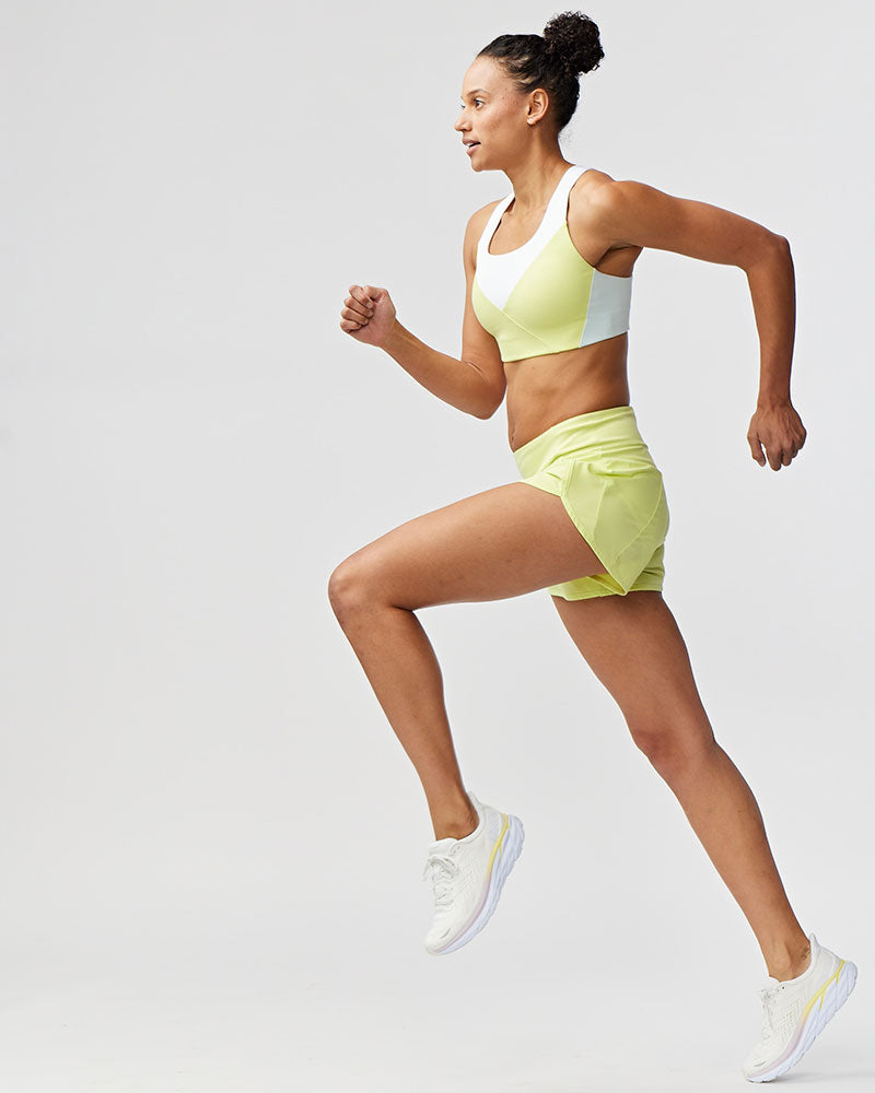Shorts de running Sheva de tiro alto para mujer - Moda Élite