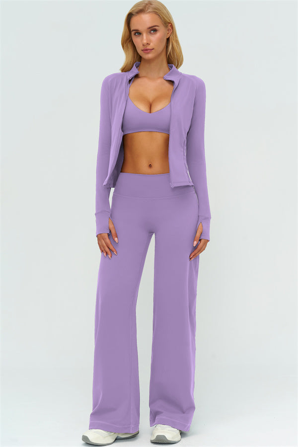 Twirl 3-Piece Jacket, Bra &amp; Pants Set